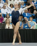 Senior Alyssa Pritchett is one of the UCLA gymnasts who has worked to make floor one of the Bruins’ strengths.