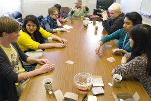 Students gather Friday to play Durak, a Russian card game where participants take turns attacking and defending with a Russian deck of playing cards. The Russian Club teams up with the Russian Flagship Center on campus to organize the weekly gatherings.