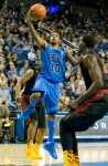 Senior point guard Larry Drew II tied his season-high with 14 points against Stanford.