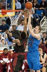 Redshirt junior Travis Wear and the Bruins will face the Washington schools in Pauley Pavilion this weekend. The Bruins have lost their last two home games, with their home conference record standing at 3-2. 