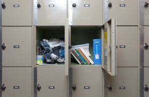 Christensen rented two lockers on the second floor of Charles E. Young Research Library to keep his toiletries, books and clothes.