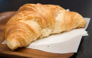 Bricks and Scones offers flaky croissants among its baked goods. 