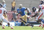 Rising redshirt senior wide receiver Shaquelle Evans will play in his final spring game at the Rose Bowl on Saturday evening. Last season, Evans led all UCLA receivers with 877 yards through the air.