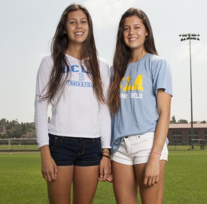 Despite living apart in their first year at UCLA, twin freshman pole vaulters Renee and Sara Greene spent most of their time together.