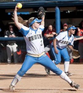 Despite the pressure to advance to the NCAA Super Regionals, sophomore pitcher Ally Carda and the Bruins are focusing on enjoying every moment of this weekend’s regional competition, taking things one game at a time. For many Bruins, this will be the first postseason game away from home, and for the five freshmen, it will be their first postseason game ever.