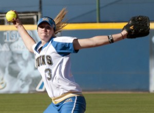 Rising junior pitcher/utility Ally Carda has made an impact from the pitcher's mound and the batter's box.