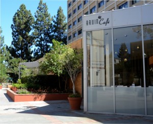 Bruin Cafe, a quick-service restaurant located near Sproul Hall, offers some healthier options, such as salads and fruit cups.