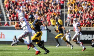 Junior linebacker Khairi Fortt leads a banged up California defense with 36 tackles on the year. 