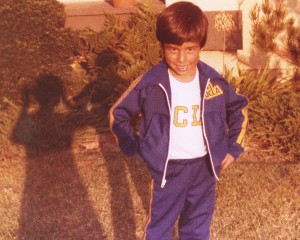 Jorge Salcedo as a youngster dressed in UCLA gear.