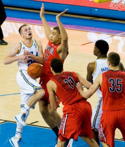 Freshman guard Bryce Alford and sophomore guard Jordan Adams both had difficulties in Saturday's game against Utah that the team hopes to overcome. Adams sank just two of his 10 three-point attempts.