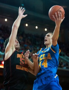 Former UCLA guard Zach LaVine was selected by the X in the first round as the X overall pick. (Erin Ng/Daily Bruin senior staff)