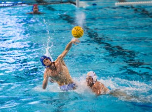 With the shot clock winding down, junior attacker Ryder Roberts launched a shot from downtown that failed to convert. (Aubrey Yeo/Daily Bruin senior staff)