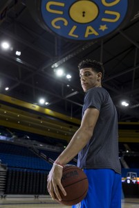 Freshman guard Lonzo Ball grew up a UCLA basketball fan just 50 miles away in Chino Hills, and now hopes to revitalize the program with a Final Four run. (Aubrey Yeo/Daily Bruin senior staff)