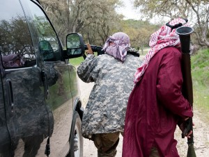 ROTC leadership said drills are designed to be realistic and to simulate forces the U.S. military is currently fighting.