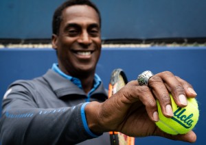 Brown coached at the Newport Beach Marriott Hotel and Tennis Club as the Director of Tennis before his time in Westwood. Throughout his coaching career, he has helped around 75 athletes to eventually play in Division I tennis programs. (Joe Akira/Daily Bruin staff)