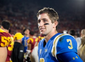 Former UCLA football quarterback Josh Rosen was traded to the Miami Dolphins on Friday. Rosen threw 11 touchdowns and 17 interceptions in his rookie year with the Arizona Cardinals. (Daily Bruin file photo)